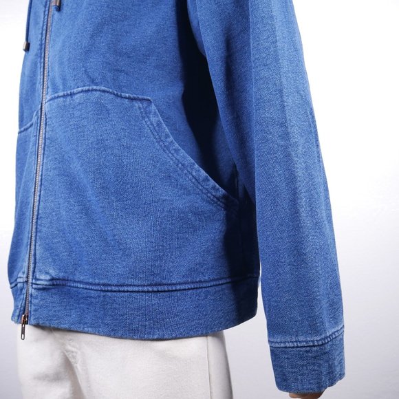 Peter Millar Full-Zip Indigo Fleece Hoodie 2XL XXL - Picture 7 of 10